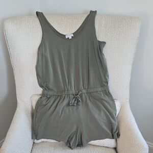 LOFT Women's Olive Green Romper